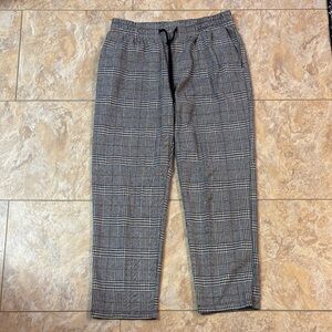a new day Black and White Plaid Women's Cropped Pants